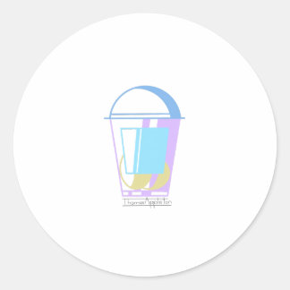 Wednesday Eggs (Egg Design Sticker) Ronde Sticker