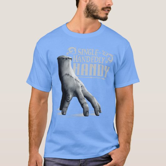 Wednesday Season 2 SingleHandedly Handyhing boy T-shirt (Voorkant)