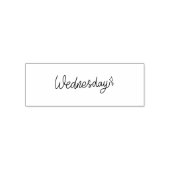 Wednesday Weekday Journal Design Zelfinktende Stempel (Design)