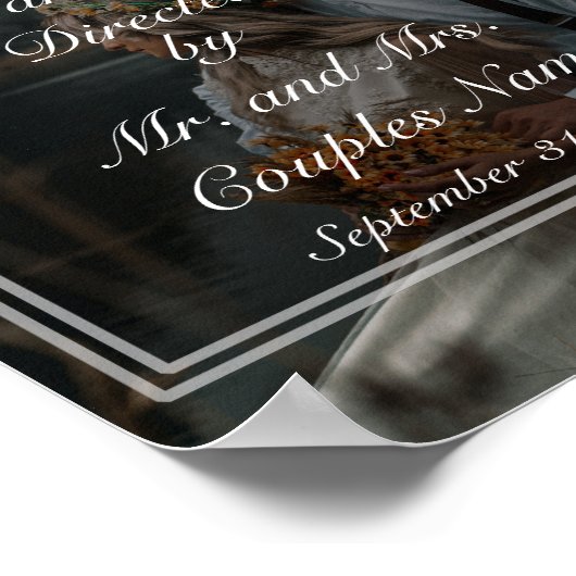 Wedparen aangepast persoonlijk Poster (Hoek)