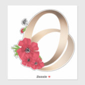 Wedringen, ringen, goud, liefde, , retro, sticker (Vel)