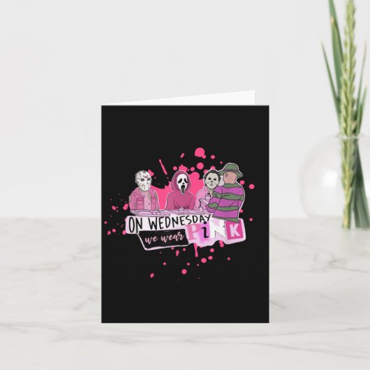 Weds. We Wear Nk Horror Villain Halloween Oct. Sok Kaart (Voorkant)