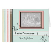 Wedstabel # Plaats kaart & bedankt Sjabloon (Voorkant Horizontaal)