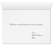 Wedstabel # Plaats kaart & bedankt Sjabloon (Binnen Horizontaal (Onder))