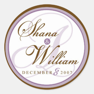 Wedsticker2 Ronde Sticker