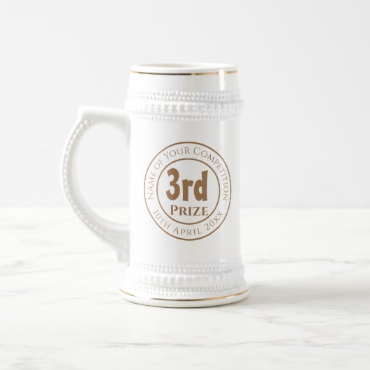wedstrijd 3e prijs Trophy Uitreiking Beer Stein Bierpul (Links)