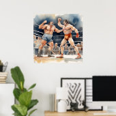Wedstrijd Aquarel Art Print (Thuiskantoor)