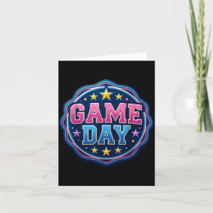 Wedstrijd dag generieke sportfan team supporter li kaart
