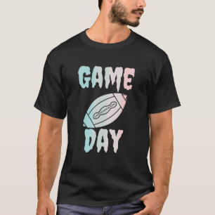 Wedstrijd dag, vintage fantasy football tekst geba t-shirt