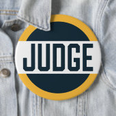Wedstrijd Judge Badge Sinaasappel Ronde Button 6,0 Cm (In situ)