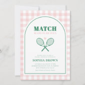 Wedstrijd Made in Heaven Tennis Vrijgezellenfeest Kaart (Voorkant)