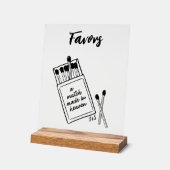 Wedstrijd Made in Heaven Wedding Favoriet Acryl Te Acryl Bord (Hoek)