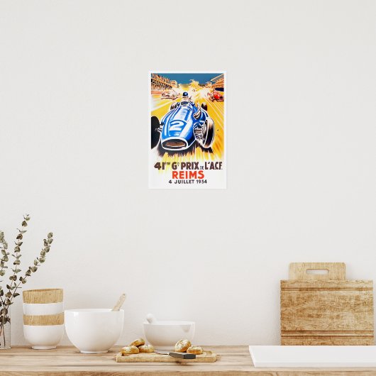  wedstrijd Reims 1954 Poster (Keuken)