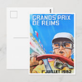  wedstrijd Reims 1962 Briefkaart (Voorkant / Achterkant)