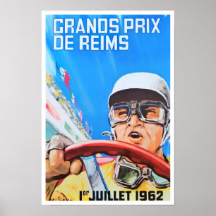  wedstrijd Reims 1962 Poster