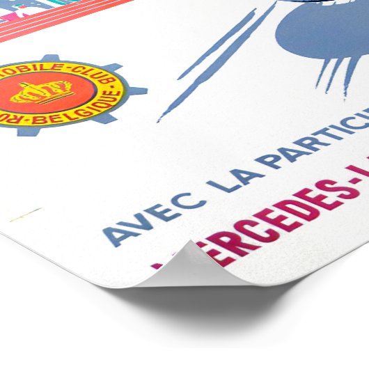  wedstrijd Spa 1955 Poster (Hoek)