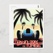  wedstrijd Tunesische Grote Prijs 1933 Briefkaart (Voorkant / Achterkant)