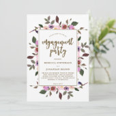  wedstrijd voor florale verloving kaart (Staand voorkant)