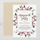 wedstrijd voor florale verloving kaart (Voorkant / Achterkant)