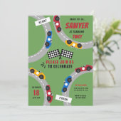  wedstrijd voor racewagens kaart (Staand voorkant)