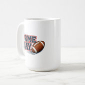 Wedstrijddag - American Football Koffiemok (Voorkant links)