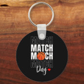 Wedstrijddag basketbal actief sleutelhanger (Voorkant)