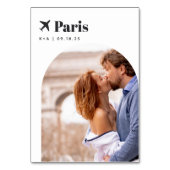 Wedstrijden met reisthema Bestemmingsfoto en naam Kaart (Voorkant)