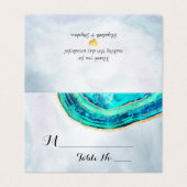 Wedstrijktabel nummer Escort Blauwgroen Gold Agate Kaart (Buitenkant ongevouwen)