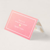 Wedstrijktabel nummer Escort Gold Pineapple Couple Kaart (Achterkant)