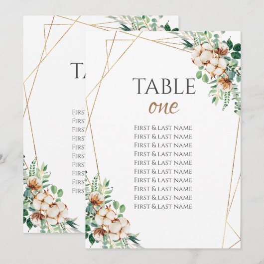 Wedstrijktabel nummer Eucalyptus en katoen (Voorkant / Achterkant)