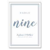Wedstrijktabel nummer NINE Simple Dusty Blue Kaart (Voorkant)