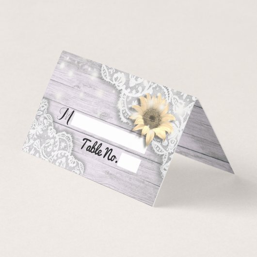 Wedstrijktafel Escort Lace Sunflower Wood Kaart (Voorkant)