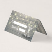 Wedstrijktafel met nummer Escort Champagne Glasses Kaart (Voorkant)