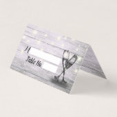 Wedstrijktafel met nummer Escort Champagne Glasses Kaart (Voorkant)