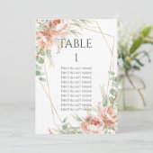 Wedstrijktafel-nummer Blush Rozen (Staand voorkant)