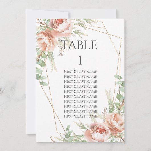 Wedstrijktafel-nummer Blush Rozen (Achterkant)