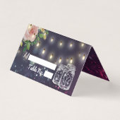 Wedstrijktafel nummer Escort Mason Jar Paars Light Kaart (Voorkant)