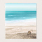 Wedstrijktafel nummer Escort Summer Beach Starfish Kaart (Binnenkant ongevouwen)