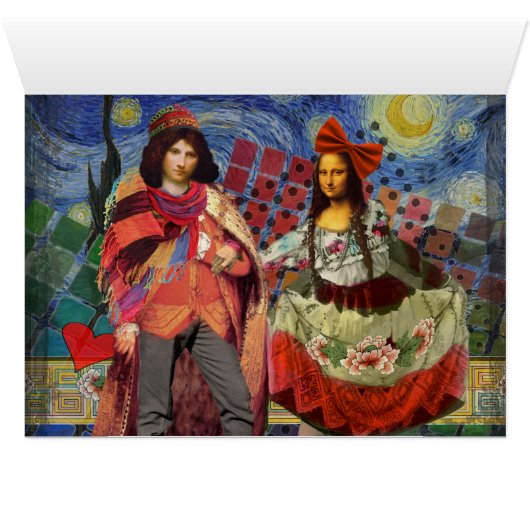 Wedstrijktafel nummer Plaats kaarten Funny (Binnen Horizontaal (Onder))