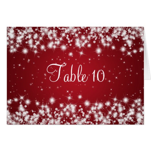 Wedstrijktafel nummer Wintersparkle Red (Voorkant Horizontaal)