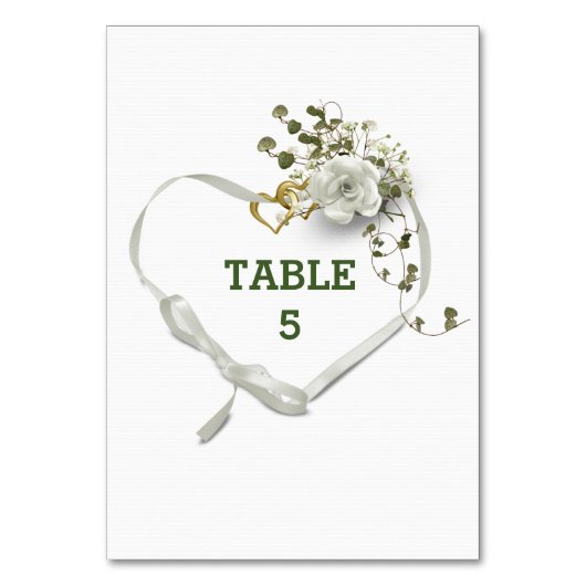 Wedstrijktafel nummer Wit linthart Kaart (Achterkant)