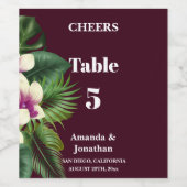 Wedstrijktafel Wijnkleur Etiket (Enkel label)