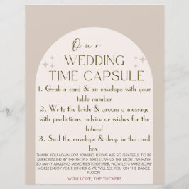 Wedtijd Capsule, aangepast Kaart