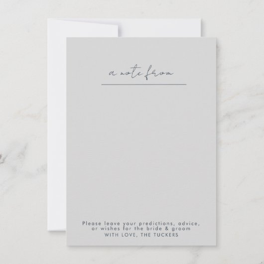 Wedtijd Capsule Blue/Grey Kaart & envelop (Achterkant)