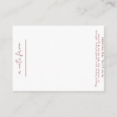 Wedtijd Capsule Custom Kaart and Envelope (Achterkant)