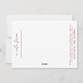 Wedtijd Capsule Custom Kaart and Envelope (Achterkant)