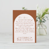 Wedtijd Capsule Custom Kaart and Envelope (Staand voorkant)