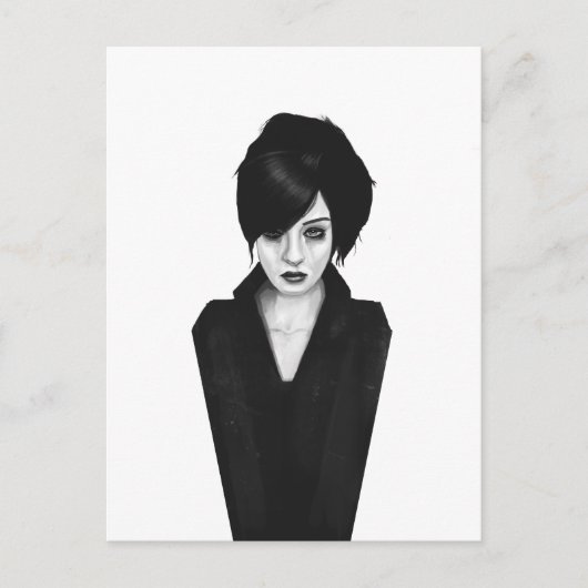 weduwe briefkaart (Voorkant)