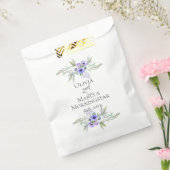 Weduwen bloemen Violet Anemones Bedankzakje (Gezegeld)