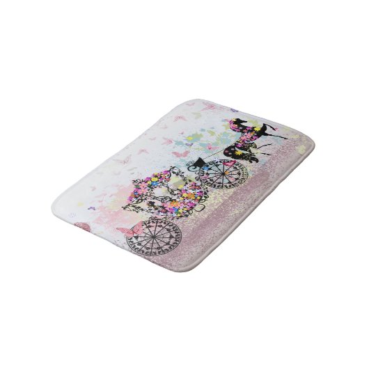 Weduwen en -bloemen badmat (Gekanteld)